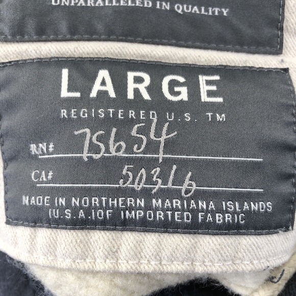 VTG Abercrombie & Fitch Hoodie Mens L Gray Y2K Puff Embroidered Heavy Distressed - Picture 13 of 16